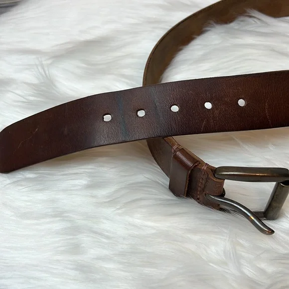 Men’s American Eagle Brown Leather Belt Size 32-34 - Picture 5 of 9